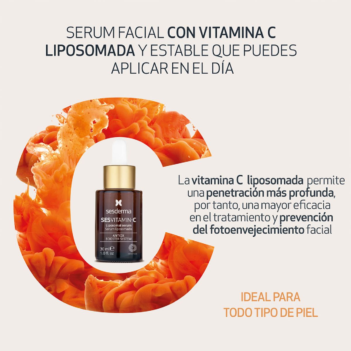 SESDERMA - Sérum Sesvitamin C Liposomado Sesderma para Todo tipo de piel 30 ml