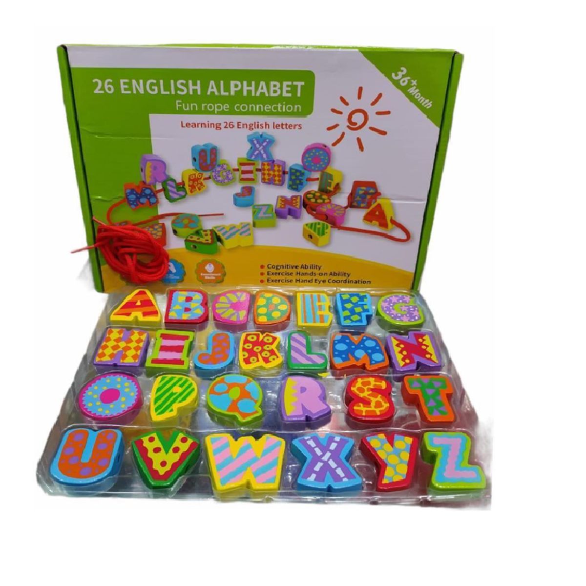 GENERICO - JUEGO CONSTRUCCION ABC MADERAPARA NIÑOS +3 AÑOS