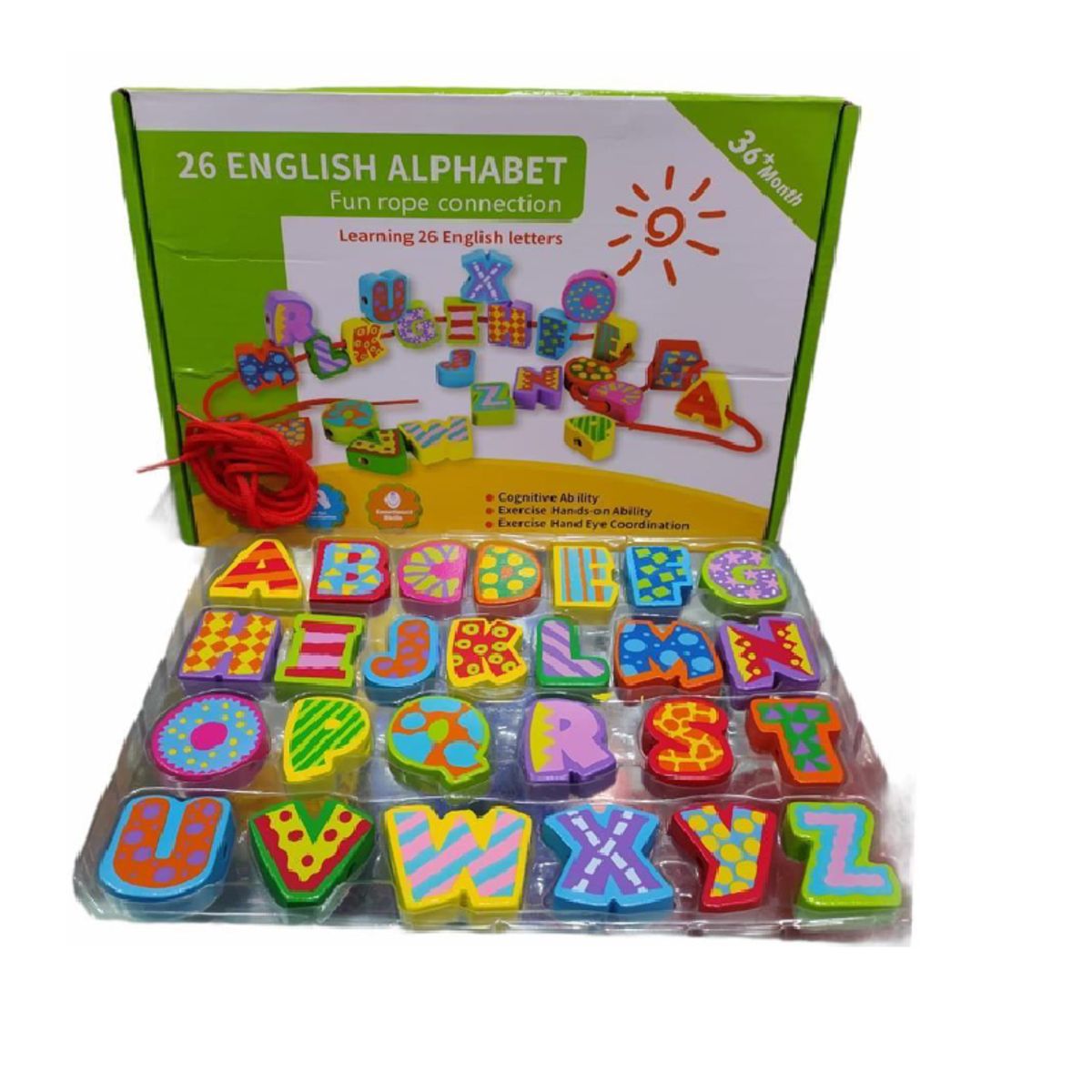 GENERICO - JUEGO CONSTRUCCION ABC MADERAPARA NIÑOS +3 AÑOS