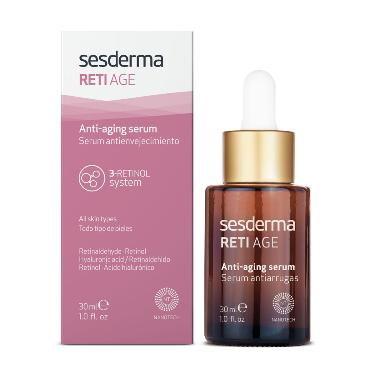 SESDERMA - Sérum Reti Age Serum Antiarrugas Sesderma para Todo tipo de piel 30 ml