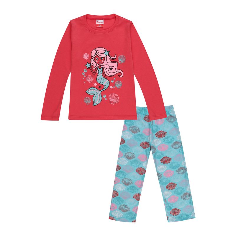 SANTANA - Pijama Niña Anita Azul