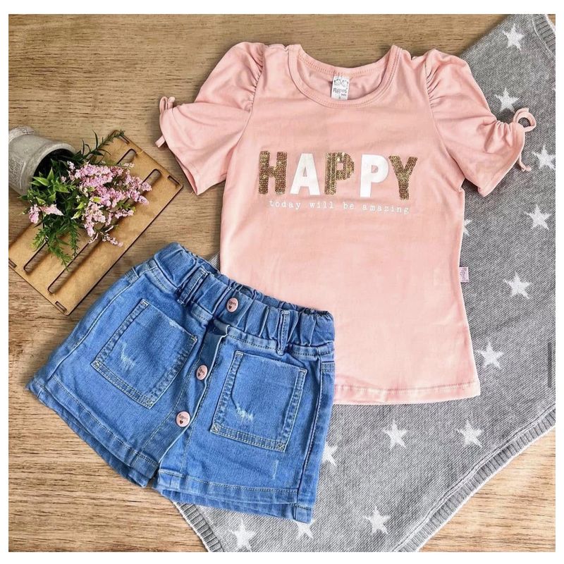 BABY BOOM - Conjunto  Niña,  Ropa Niña, Ropa Bebé , Falda Short._.