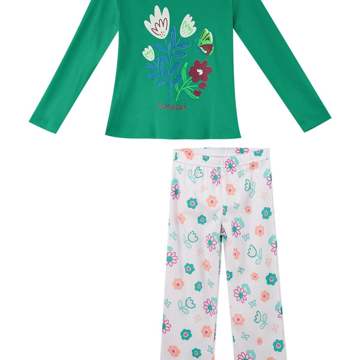 SANTANA - Pijama Niña Anita Verde