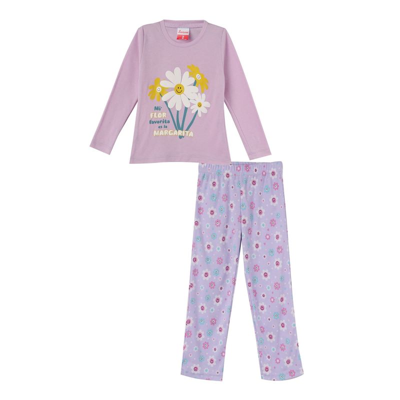 SANTANA - Pijama Niña Anita Púrpura