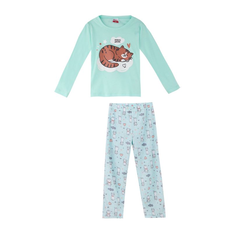SANTANA - Pijama Niña Anita Verde