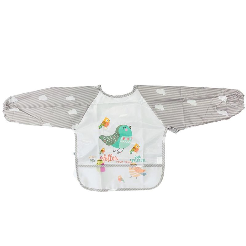 MUNDO BEBE - Babero Delantal Manga Larga Impermeable Bebe Niña Niño