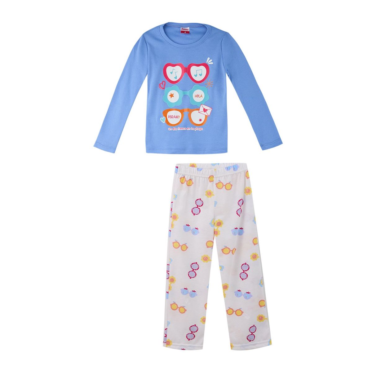 SANTANA - Pijama Niña Anita Azul
