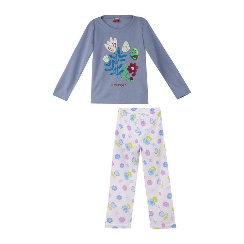 SANTANA - Pijama Niña Anita Azul