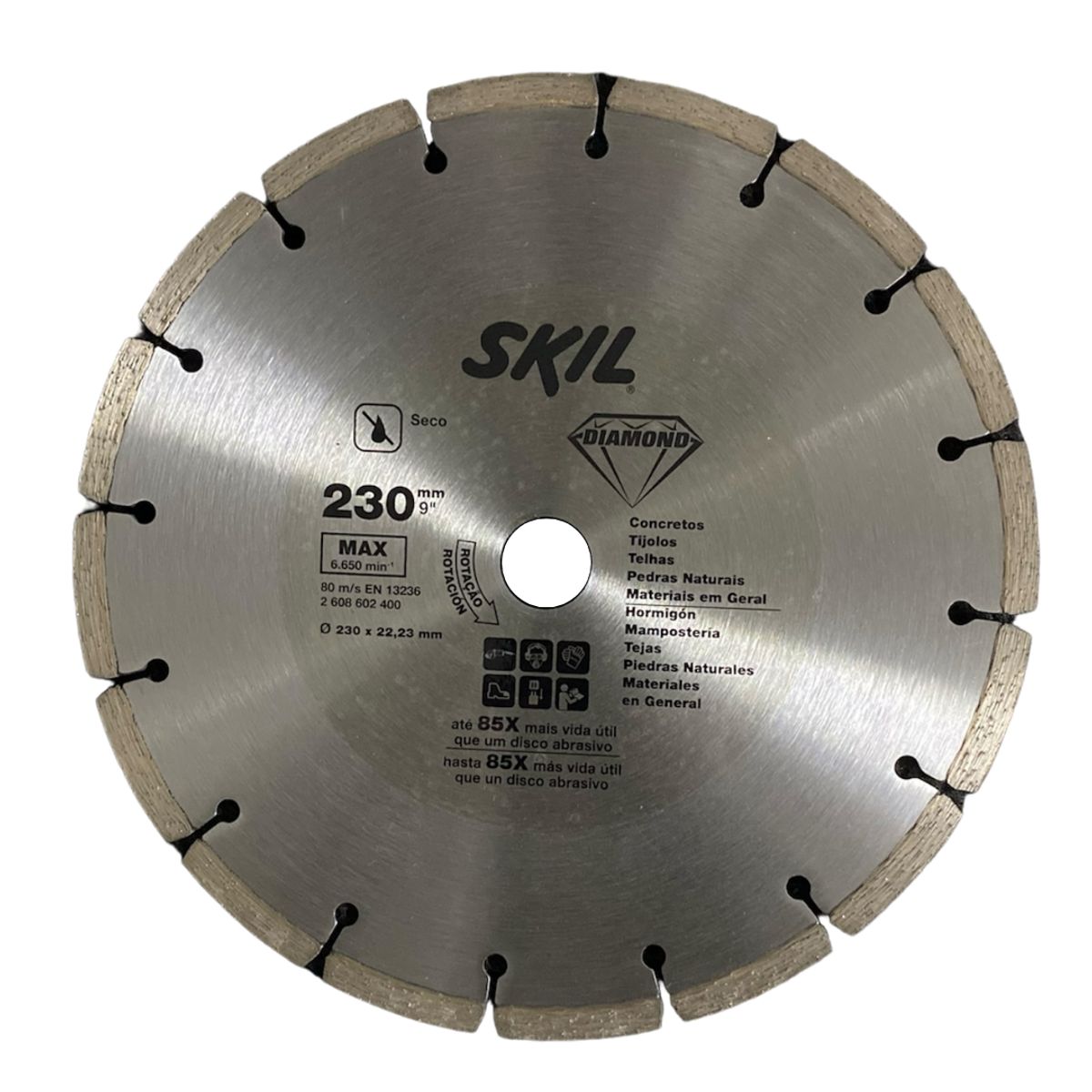 SKIL - Disco Diamantado Skil 9 Pulgada 230 x 22,23 mm Segmentado