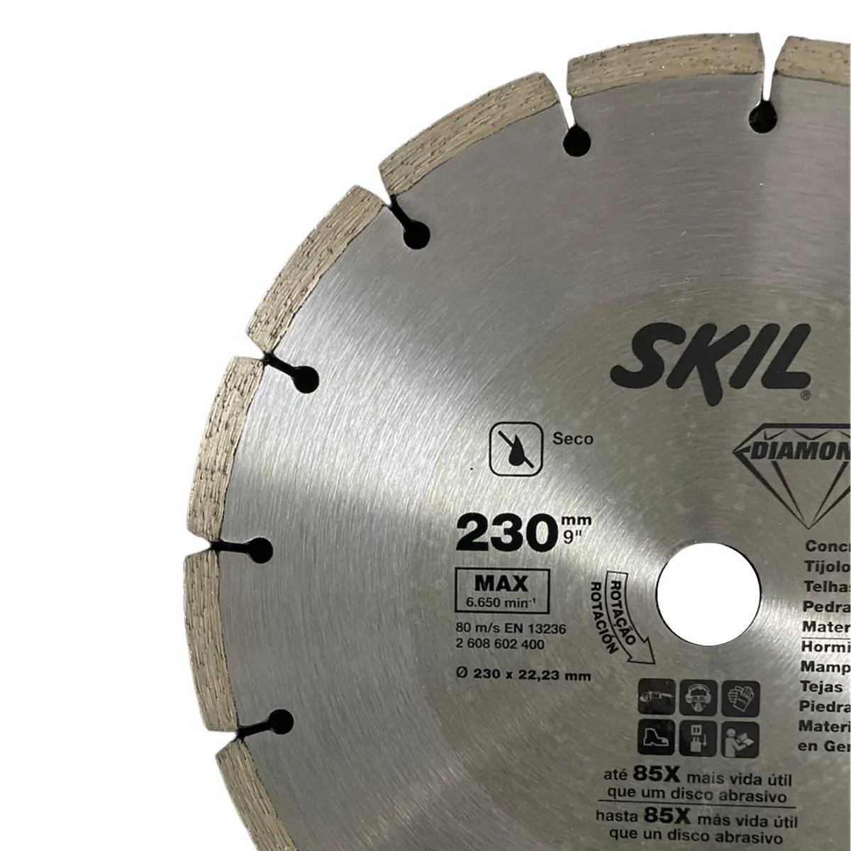 SKIL - Disco Diamantado Skil 9 Pulgada 230 x 22,23 mm Segmentado