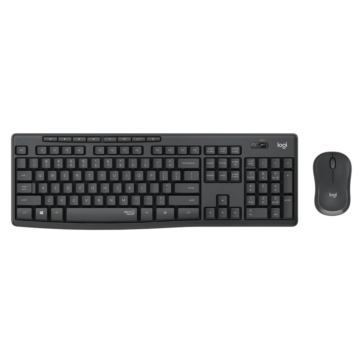 LOGITECH - Combo Logitech teclado y mouse MK295 Inalámbrico Silent