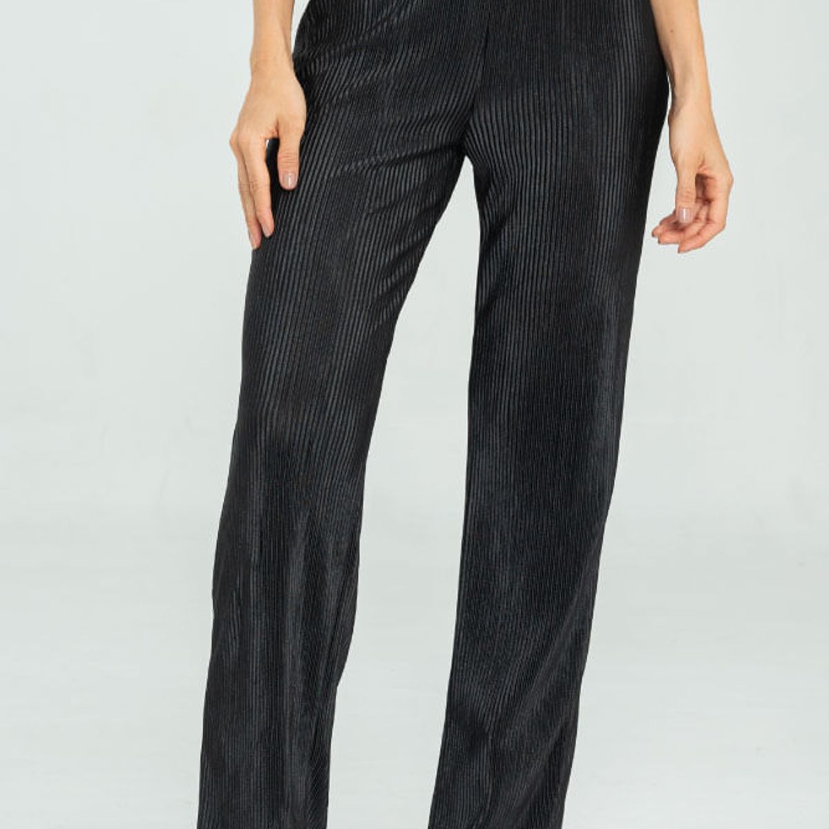RAGGED - Pantalon plisado Negro Ragged.