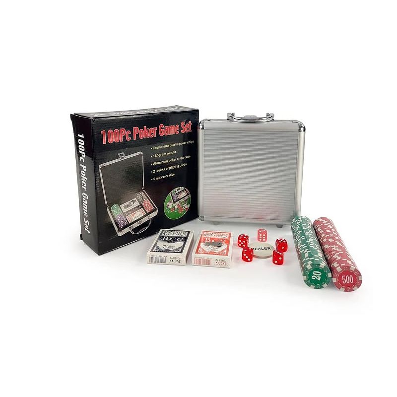 GENERICO - Poker Fichas X100 Caja Aluminio BN3459