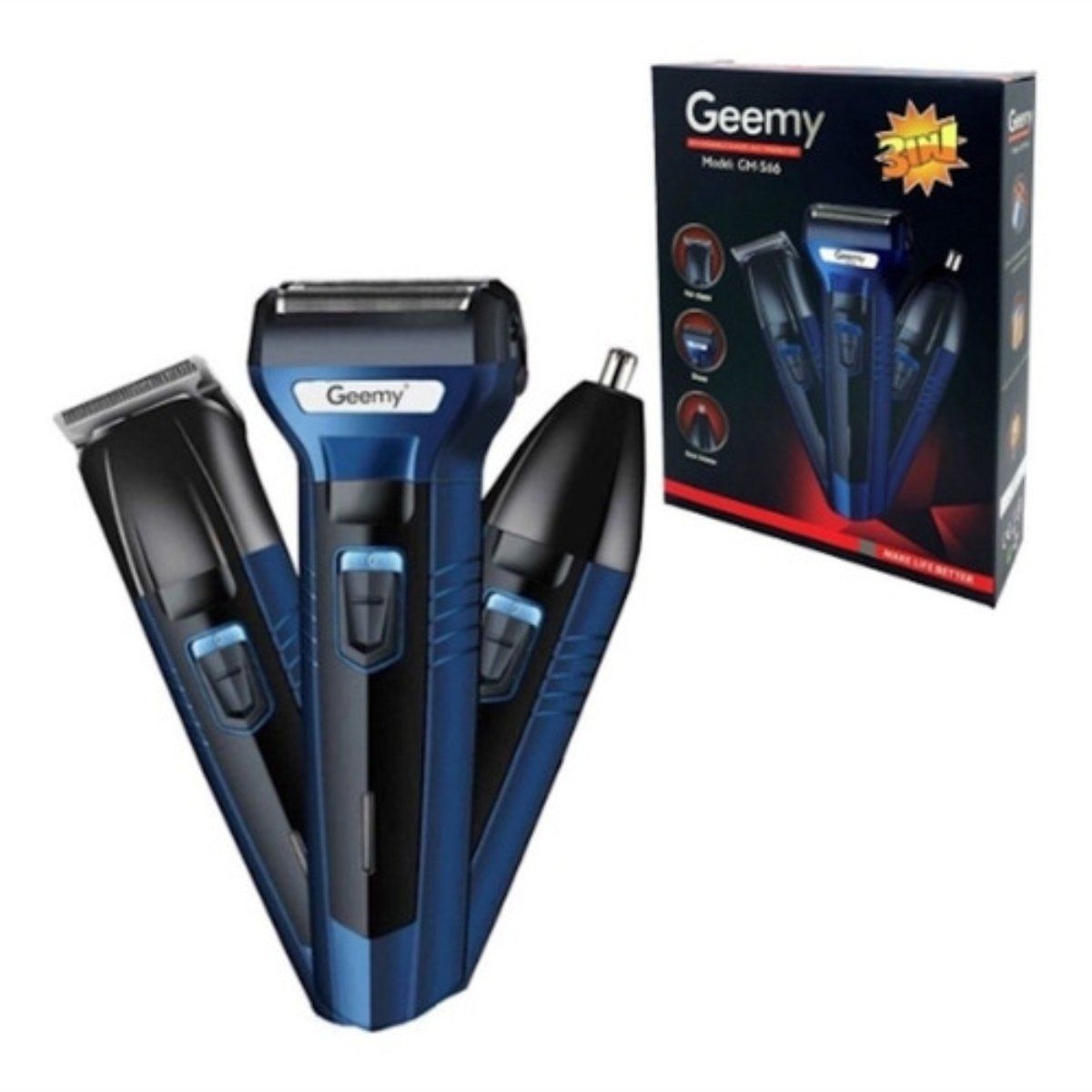 GEMEI GEEMY - Máquina Afeitadora Y Cortadora De Pelo Geemy Gm-6589