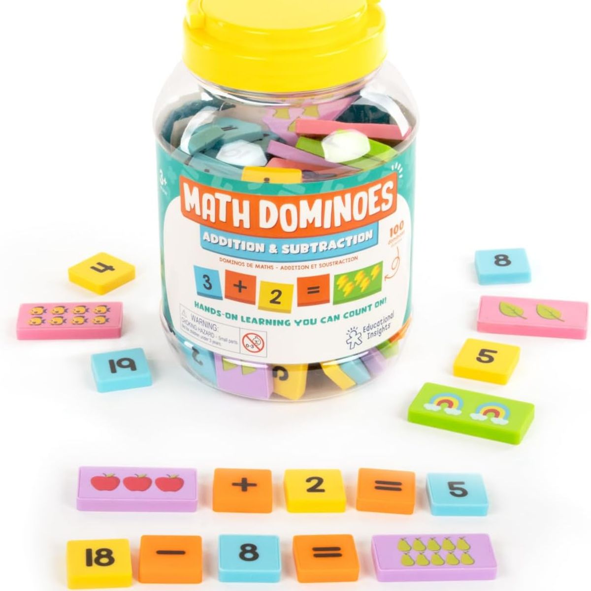 EDUCATIONAL INSIGHTS - Juego Didáctico Dominó Matemático Sumas Y Restas Para Niños