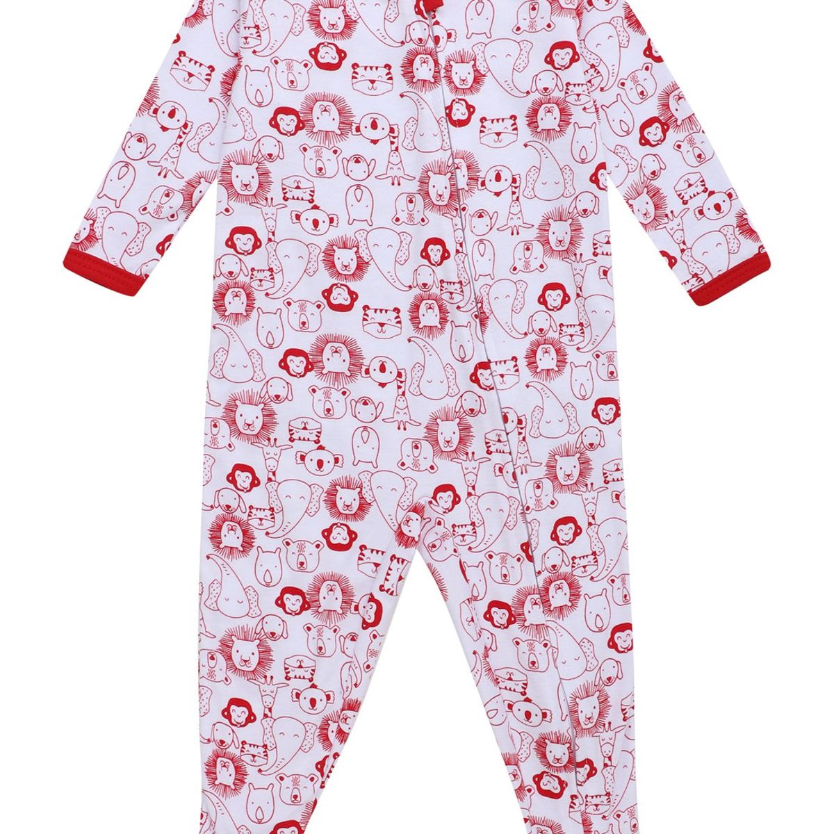 SANTANA - Pijama Bebé Bunny Niño Rojo