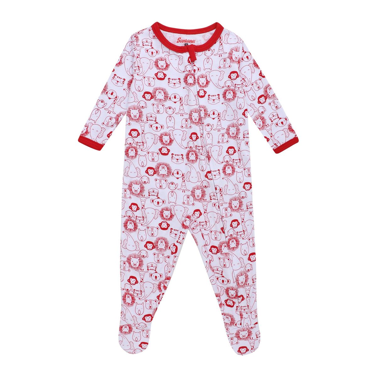 SANTANA - Pijama Bebé Bunny Niño Rojo
