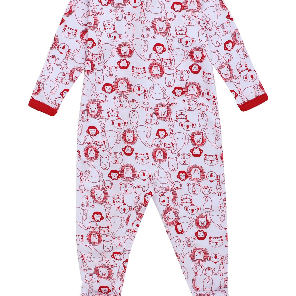 SANTANA - Pijama Bebé Bunny Niño Rojo