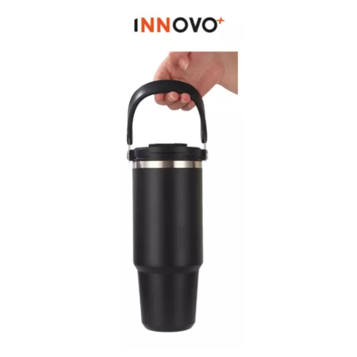INNOVA - Termo Botella Térmico Manija Superior Acero Inoxidable Calor Frío 900