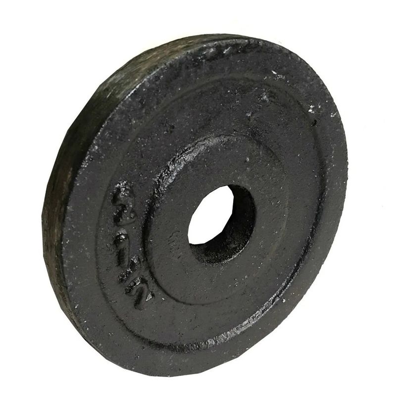 GENERICO - 1 Disco Pesas 2.5lbs Barras Mancuernas Estandar Gimnasio
