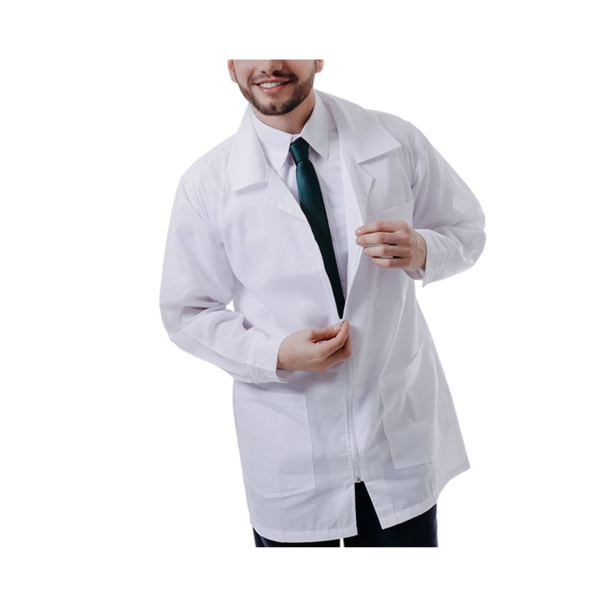 GENERICO - Bata De Laboratorio Unisex  Manga Larga Talla S
