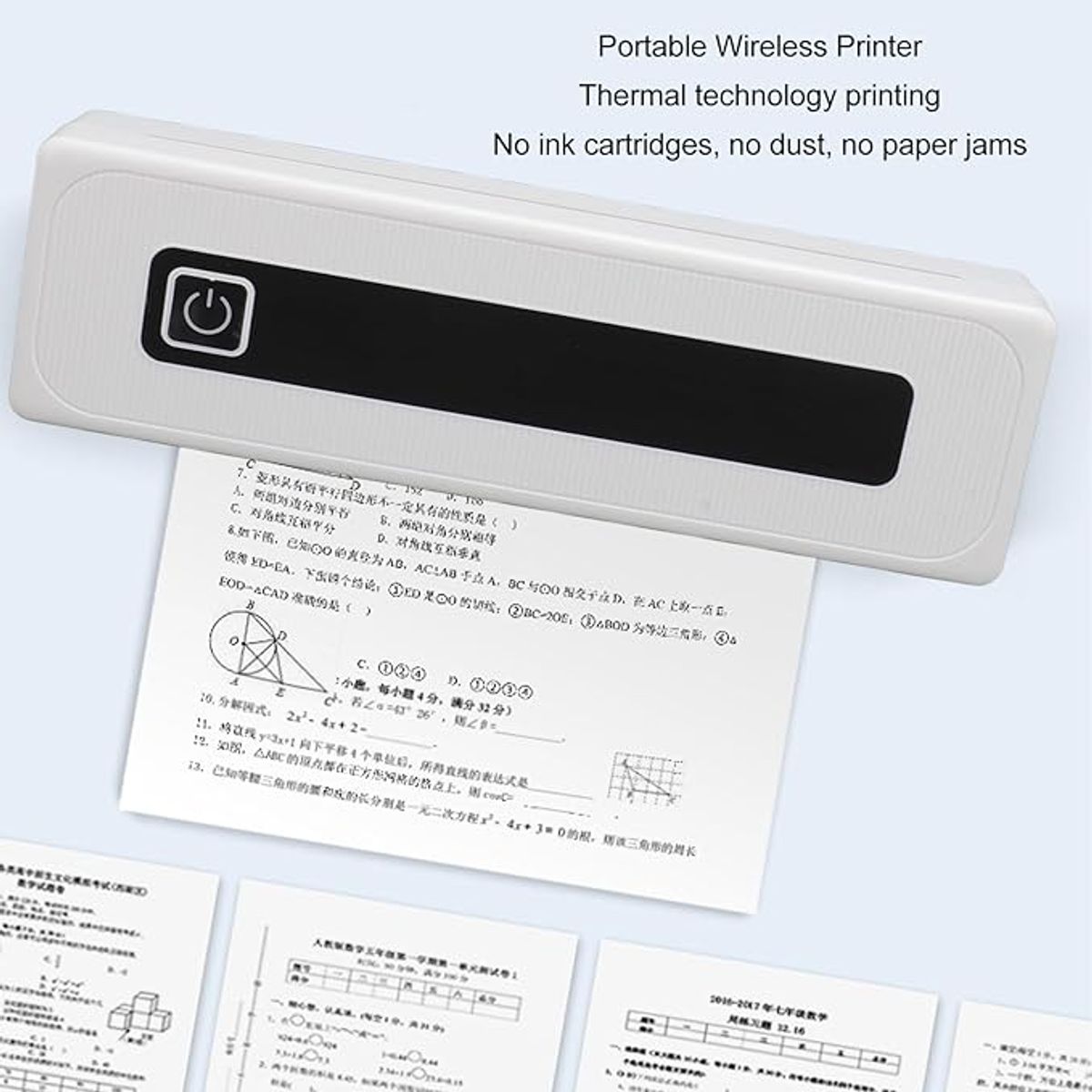 GENERICO - Impresora Térmica Portátil A4 con Conectividad Inalámbrica Bluetooth