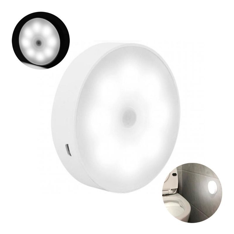 XALTA - Mini Lampara Led Recargable Usb Sensor De Movimiento Closet
