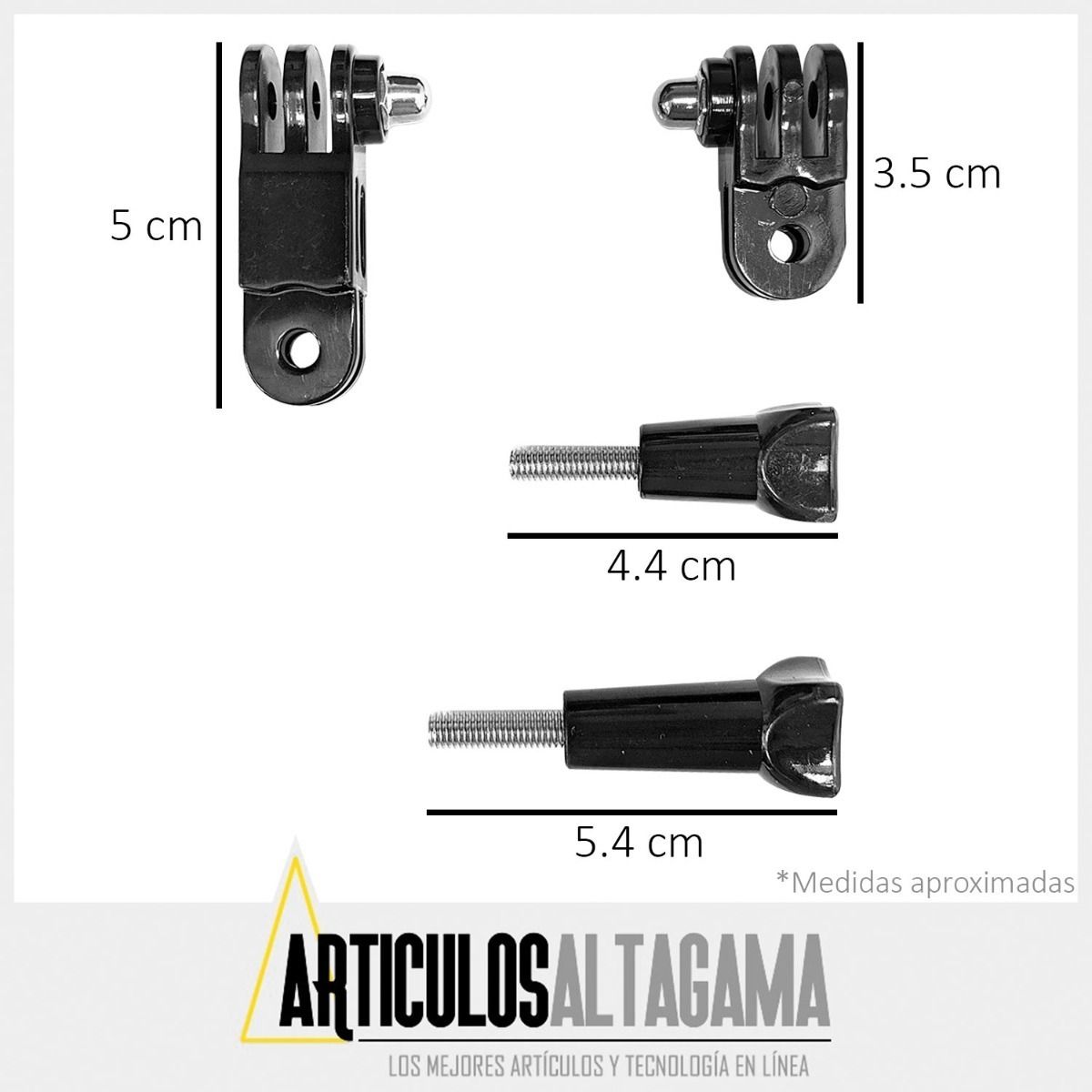 XALTA - Kit Extensores Para Soportes Camara Deportiva + 2 Tornillos