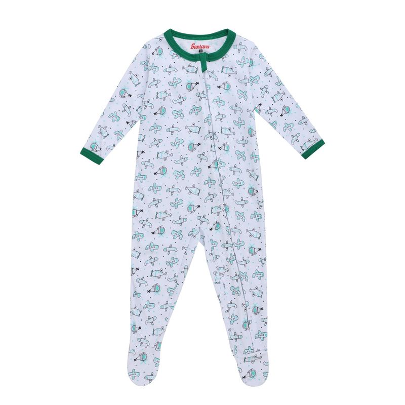 SANTANA - Pijama Bebé Bunny Niño Verde