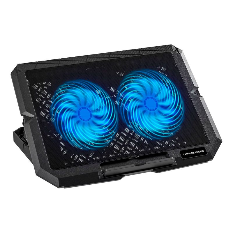 XALTA - Base Refrigerante Para Portátil 2 Ventiladores Con Luz Y Usb