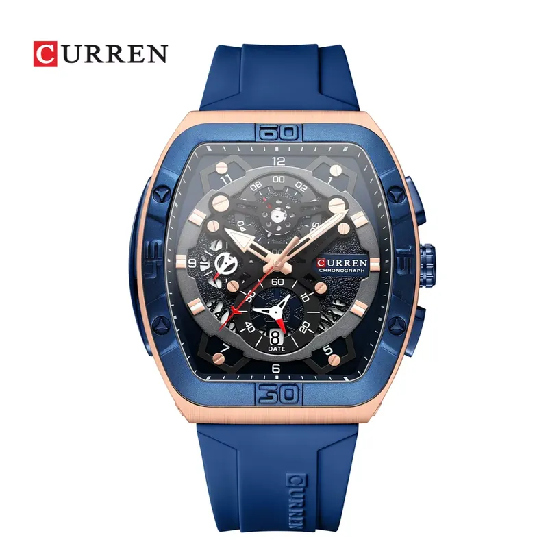 CURREN - Reloj Curren Modelo 8443 Deportivo - Azul Oscuro