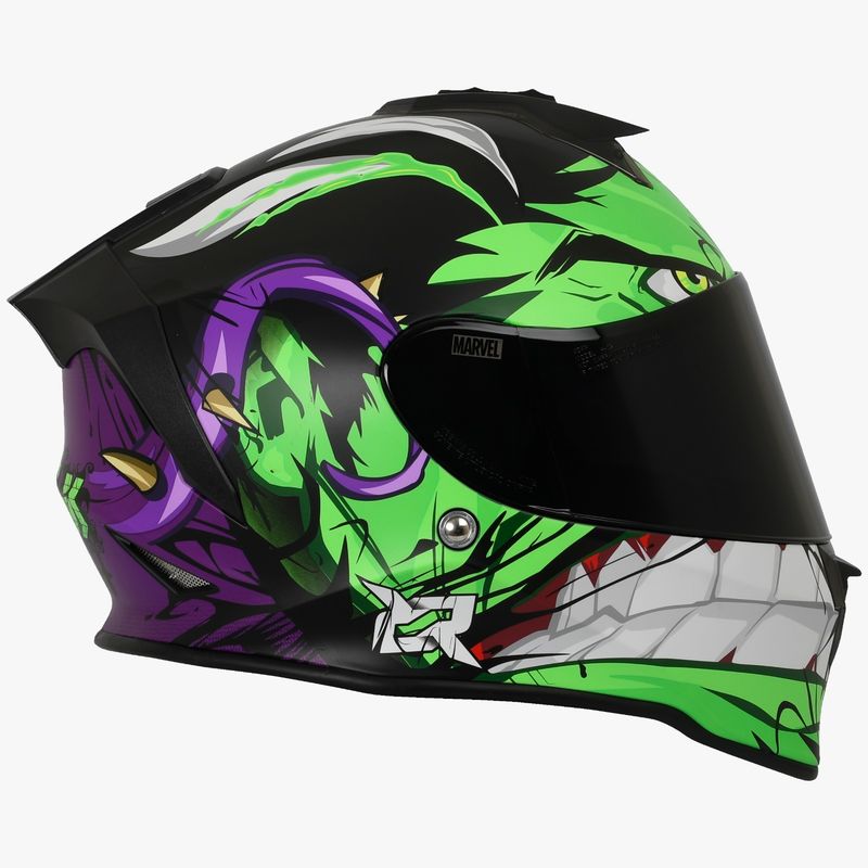 X SPORTS - CASCO X SPORTS V151 ECE2206 MARVEL HULK VERDE MATE TLL XL