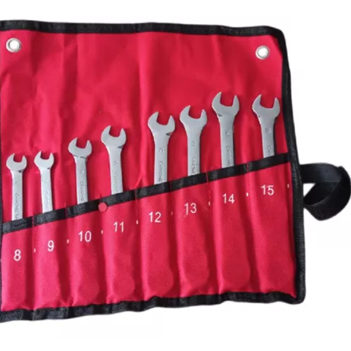 INNOVA - Juego Set Llaves Mixtas Chrome Vanadium 8 Pz Rache Estuche