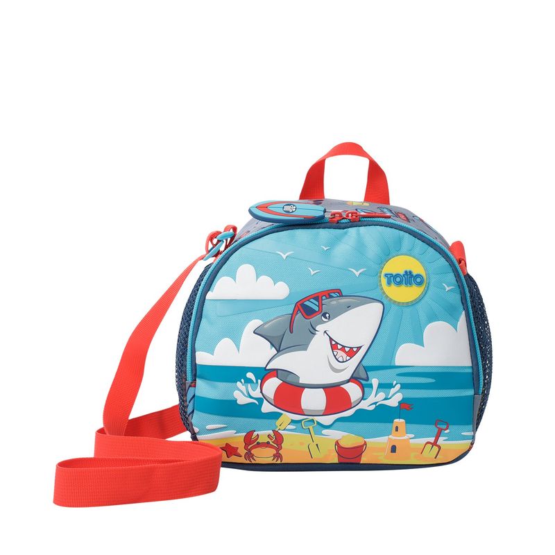 TOTTO - Lonchera con Aislamiento Térmico Little Surfer Gris