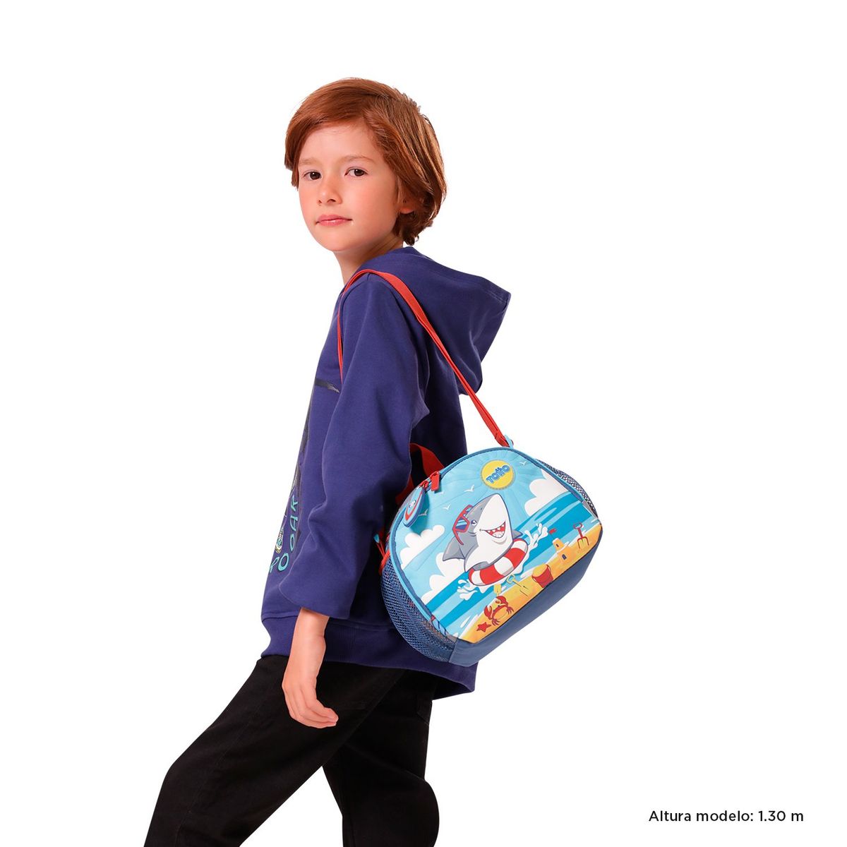 TOTTO - Lonchera con Aislamiento Térmico Little Surfer Gris