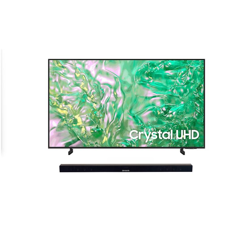 SAMSUNG - Televisor Samsung 50  DU8200 Led Crystal UHD 4K + Barra de sonido Aiwa H1 40 Watts RMS Combo