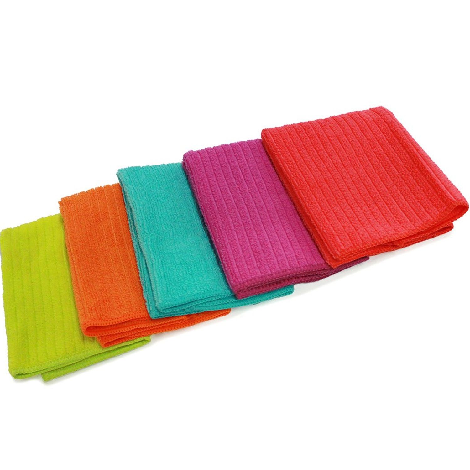 AIDEA Paño De Cocina Paquete De 12 Paños De Cocina De Forro Polar Coral Súper Absorbentes, Sin