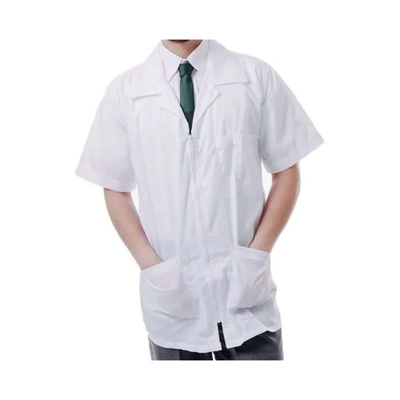 GENERICO - Bata De Laboratorio Unisex  Manga Corta Talla S