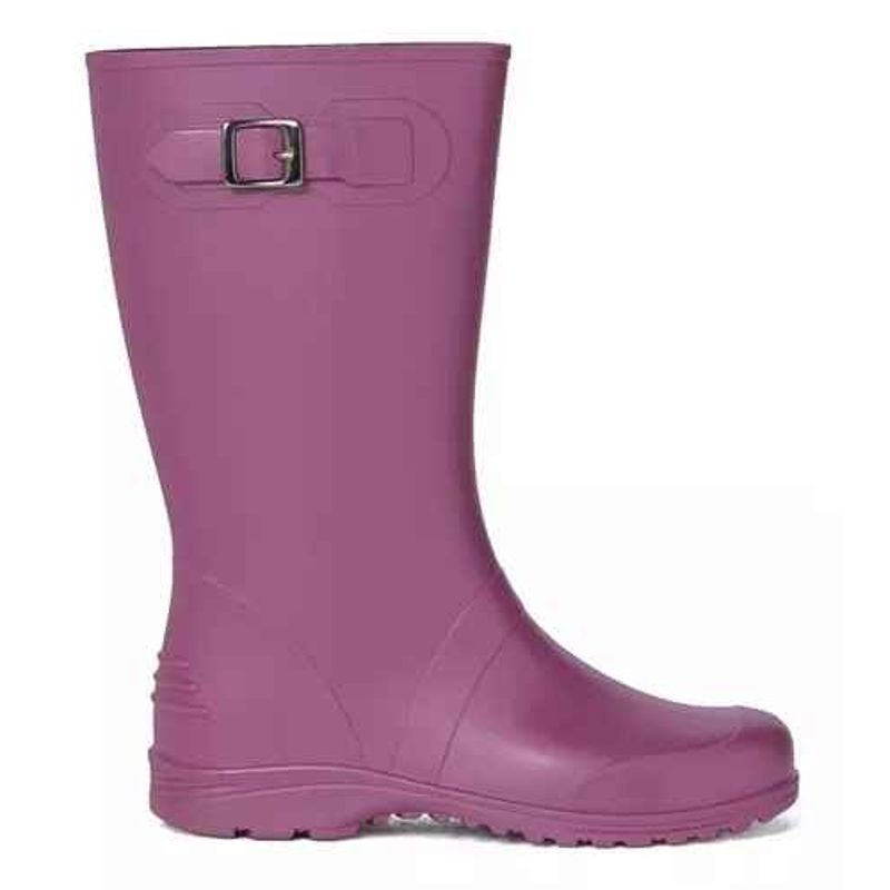GENERICO - Bota De Caucho Impermeable Dama Moto Mujer Color