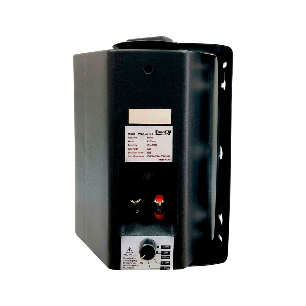 PRO DJ - Pareja de parlantes ambientales 4 PRO DJ WS40S-BT Negro