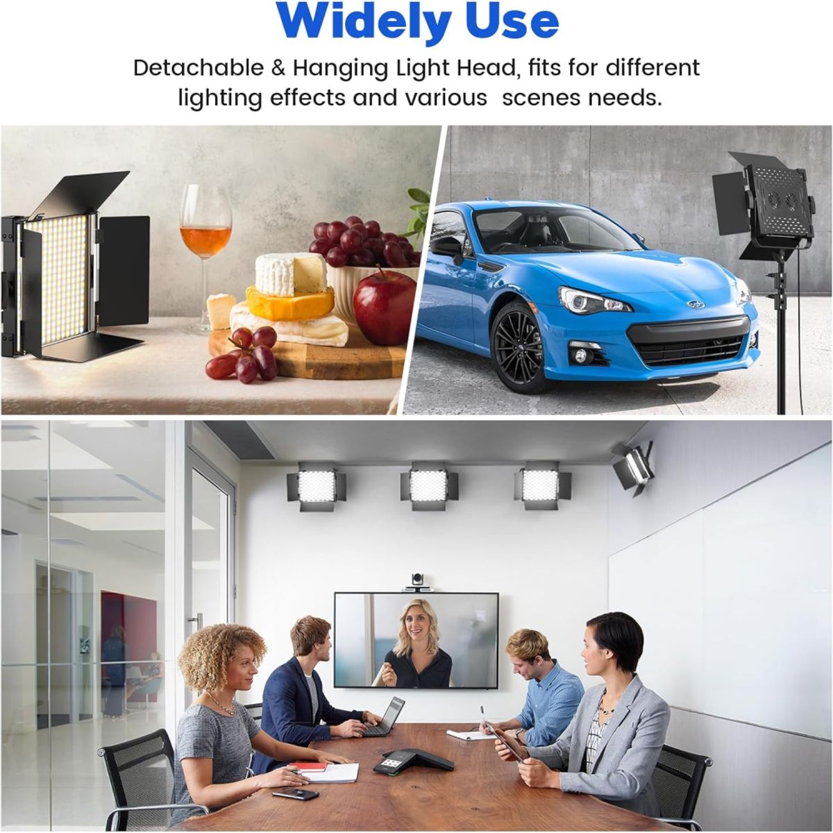 GENERICO - Luz Led Para Fotografia Profesional 800led Recargable TriPod