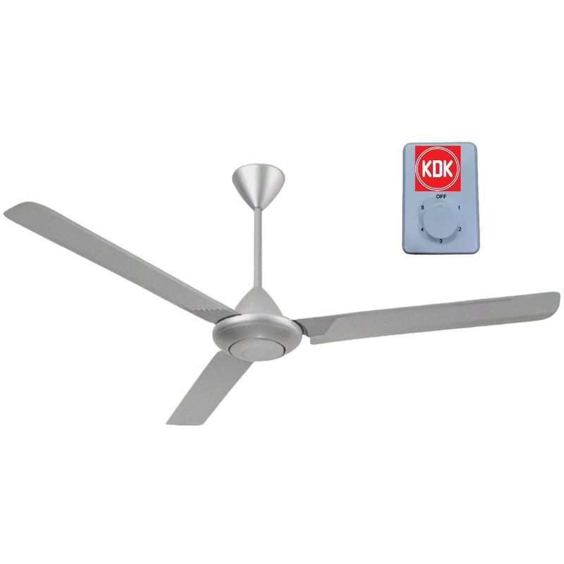 KDK - Ventilador De Techo KDK 56 Pulgadas forma de platillo GRIS