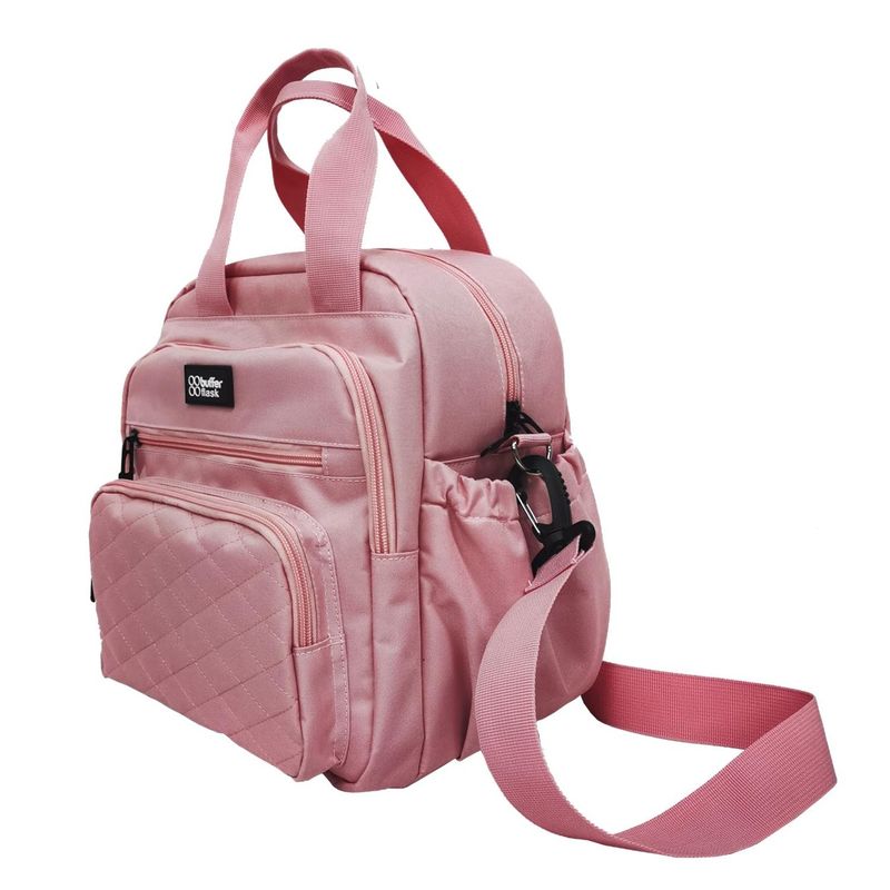 BUFFER FLASK - Lonchera Morral Termica Buffer Multiples Compartimientos - Rosa