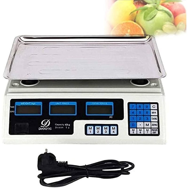 GENERICO - Balanza Electrónica Bascula Digital Gramera 40 Kg