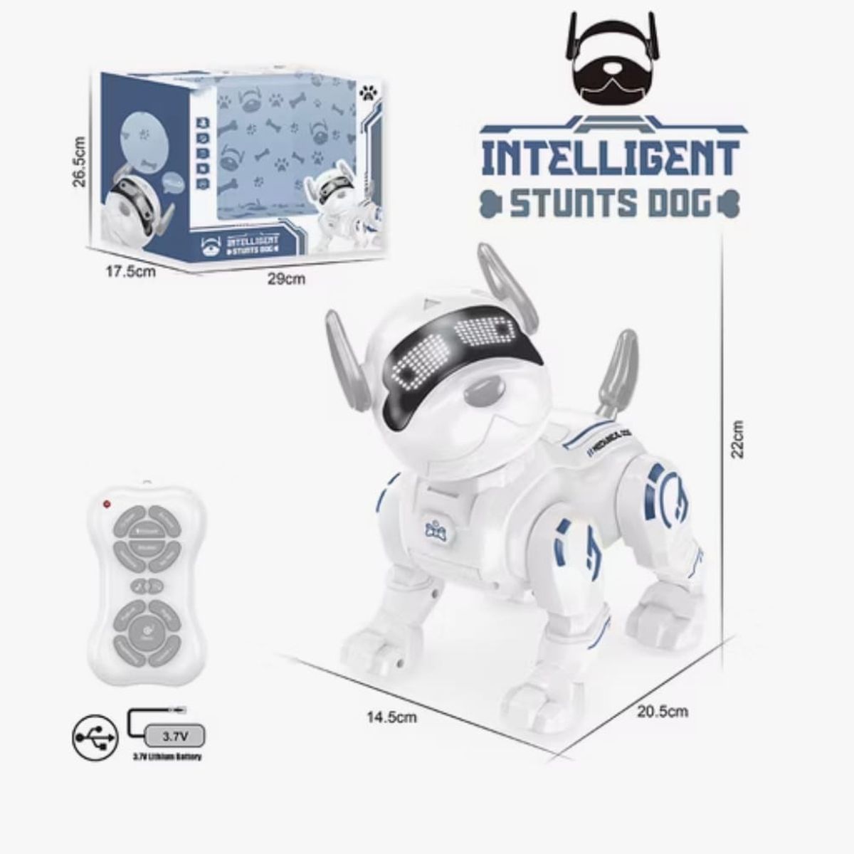 GENERICO - Robot Perro Stunt Dog Control Remoto Interactivo Recargable
