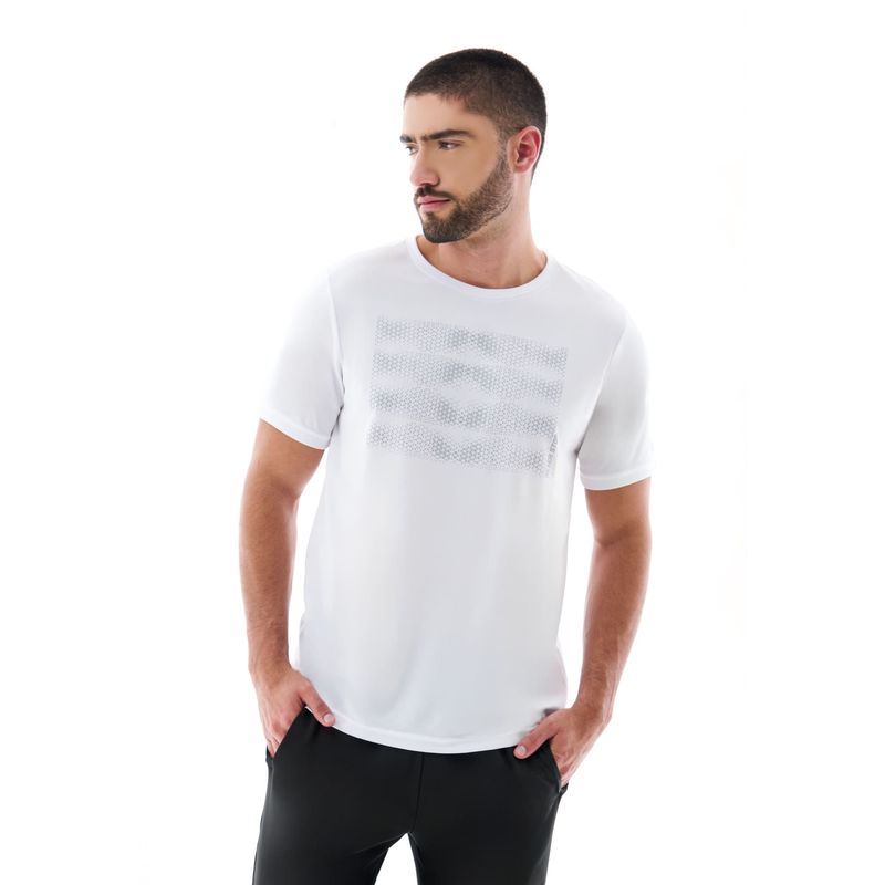 BELIFE - Camiseta Manga Corta Estampada Blanca