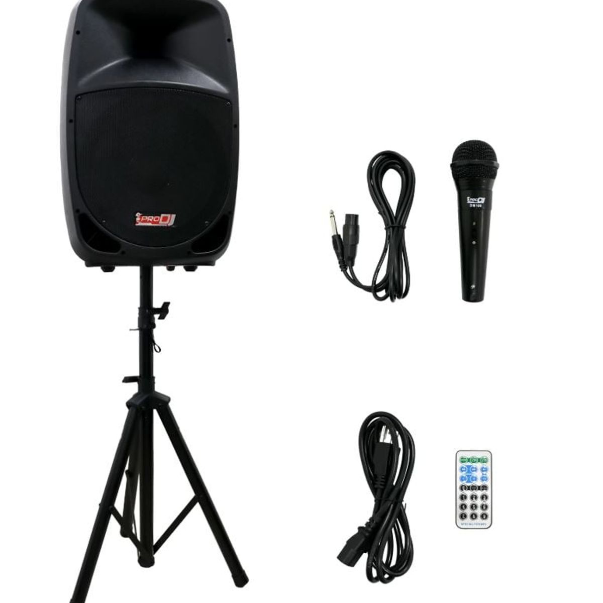 PRO DJ - Altavoz activo15  de 2 vías PRO DJ PB15E-MP3-OP SYS Negro