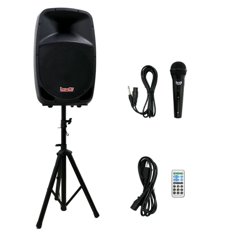 PRO DJ - Altavoz activo15  de 2 vías PRO DJ PB15E-MP3-OP SYS Negro