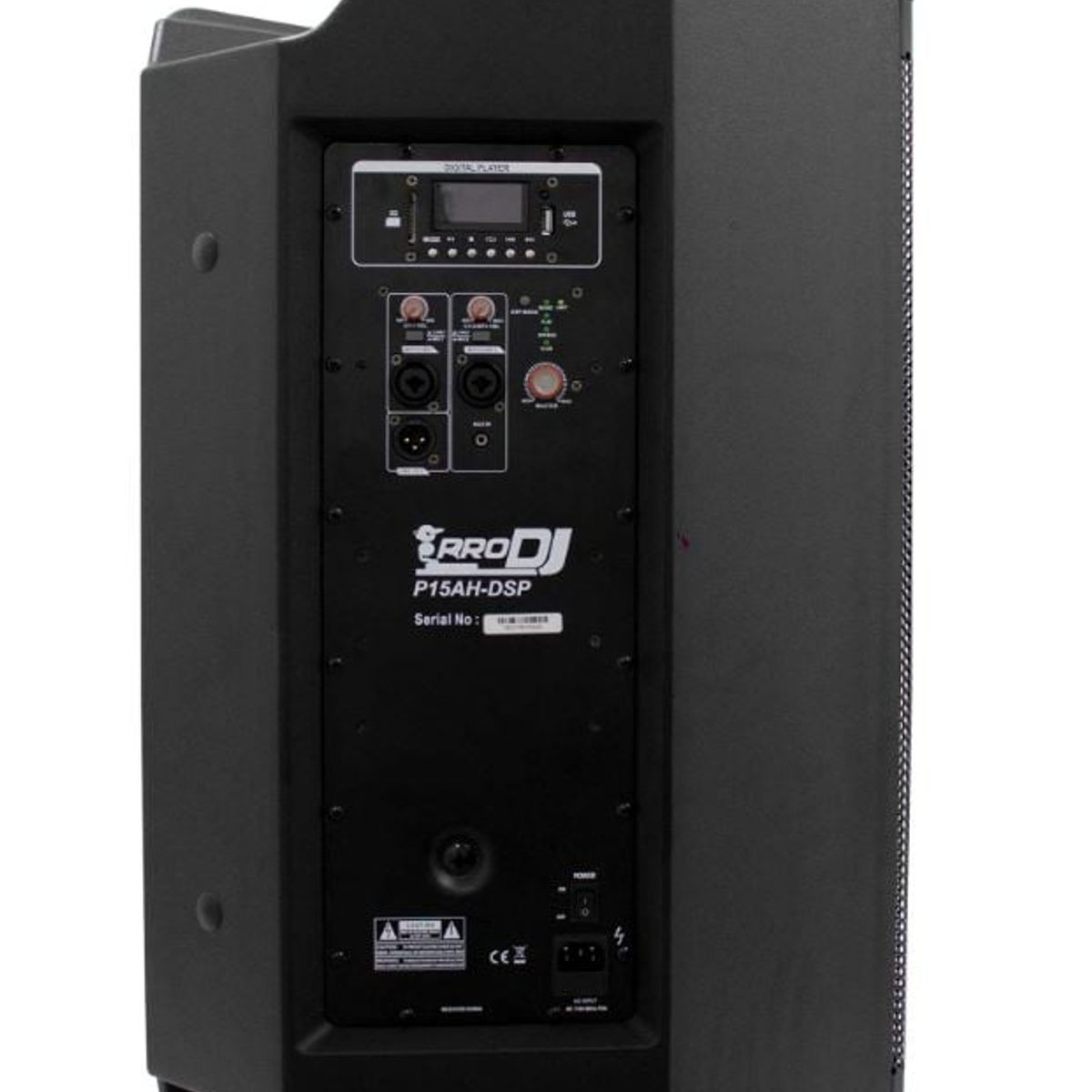 PRO DJ - Altavoz activo 15 de 2 vías PRO DJ P15AH-DSP Negro