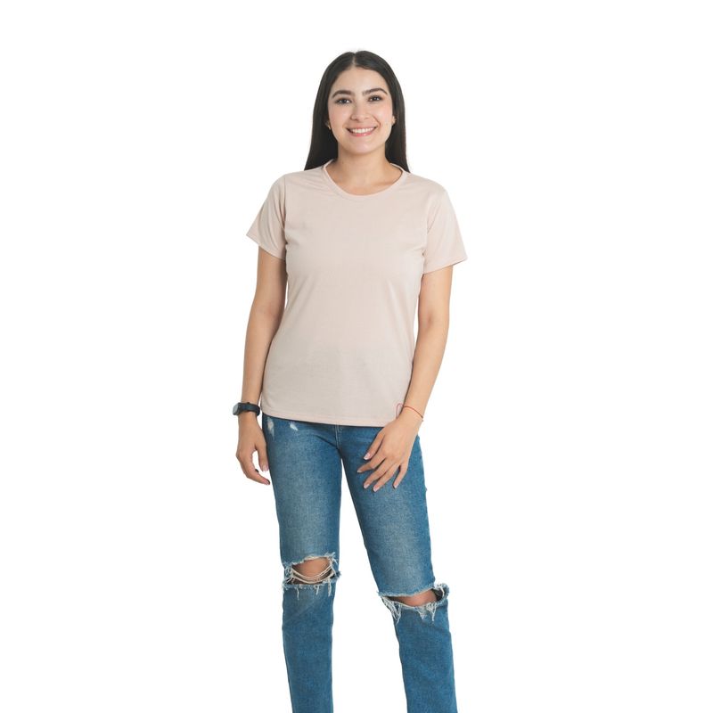 MANPOTSHERD - Camiseta Básica Dama Caqui Womanpotsherd